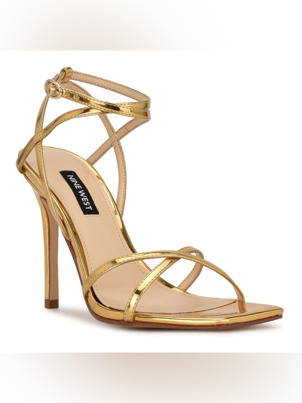 Nine West Women's Tidle Strappy High Stiletto Sandals Size 6M